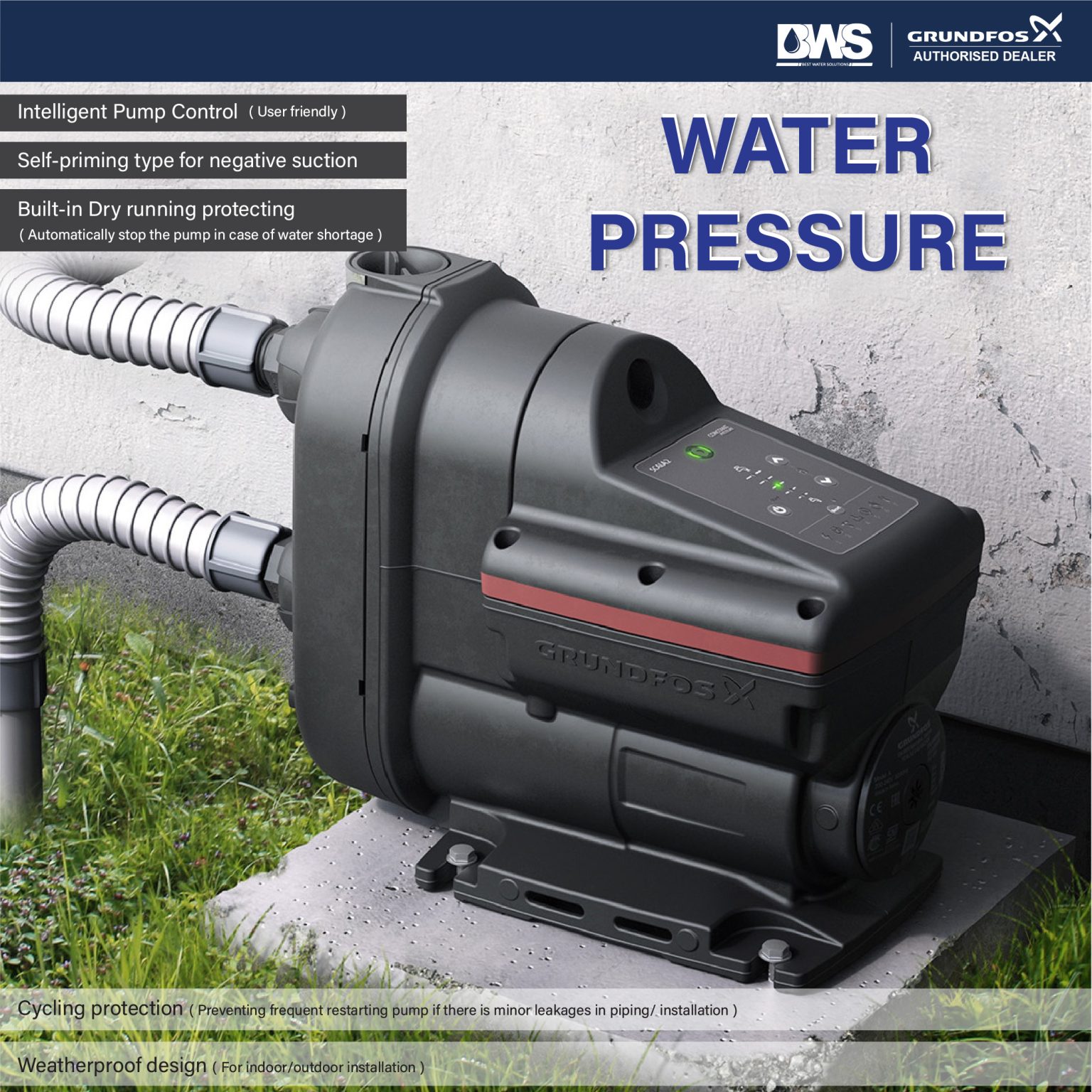 Grundfos UniE CM Variable Speed Water Pump (Inverter Pump) Malaysia